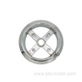 bright chrome gas oven control knob bezel